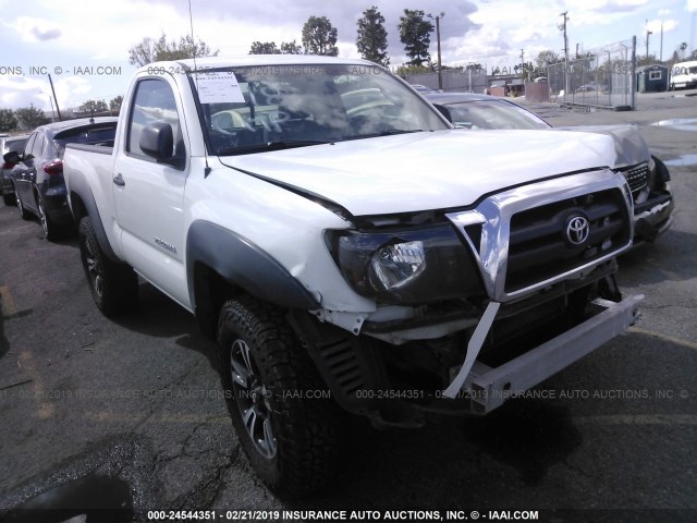 5TENX62N26Z267839 - 2006 TOYOTA TACOMA PRERUNNER WHITE photo 1