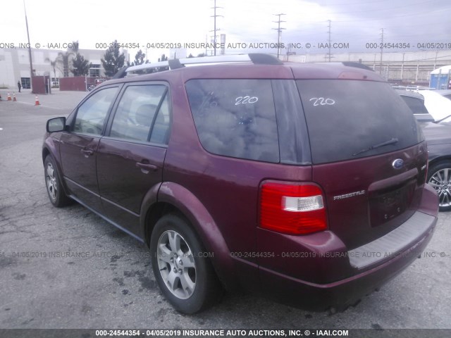 1FMDK03156GA41803 - 2006 FORD FREESTYLE BURGUNDY photo 3