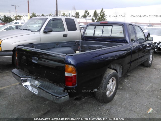 4TAUN53B0SZ064174 - 1995 TOYOTA TACOMA XTRACAB BLUE photo 4