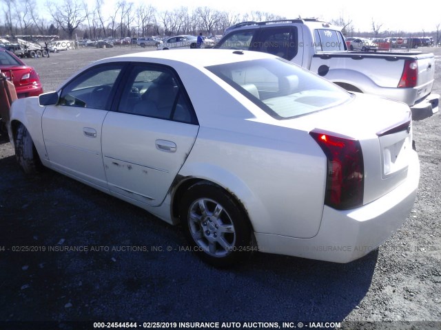 1G6DP577660103819 - 2006 CADILLAC CTS HI FEATURE V6 WHITE photo 3