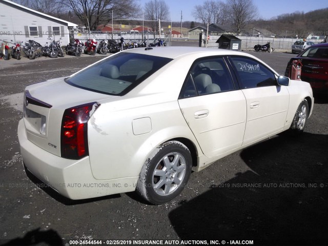 1G6DP577660103819 - 2006 CADILLAC CTS HI FEATURE V6 WHITE photo 4