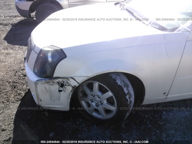 1G6DP577660103819 - 2006 CADILLAC CTS HI FEATURE V6 WHITE photo 6