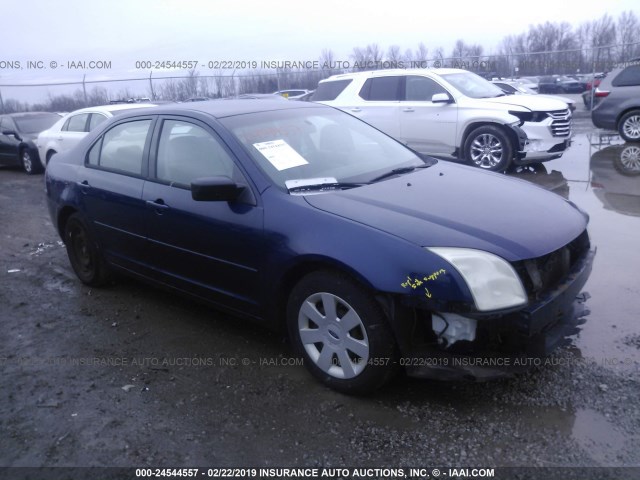 3FAFP06Z76R188980 - 2006 FORD FUSION S BLUE photo 1