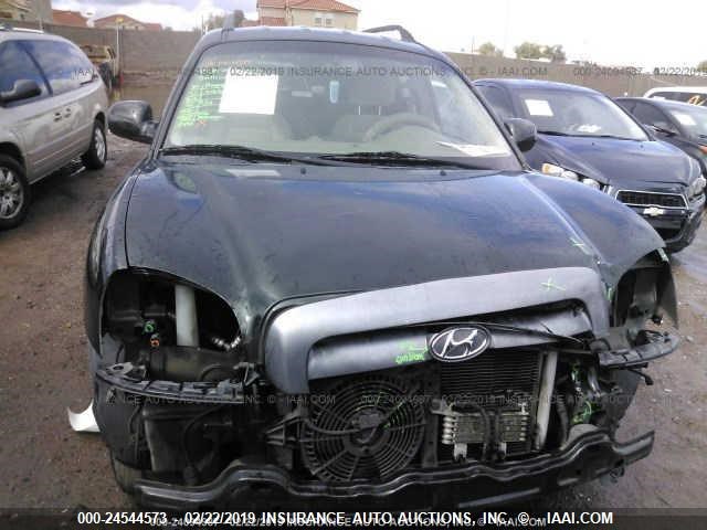 KM8SC13D46U100331 - 2006 HYUNDAI SANTA FE GLS/LIMITED GREEN photo 6