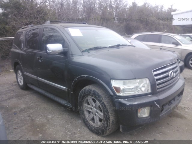 5N3AA08A86N801112 - 2006 INFINITI QX56 GRAY photo 1