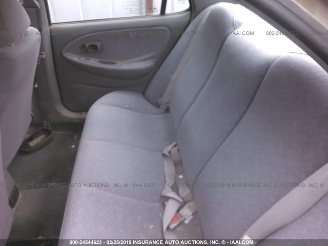 KMHJF35F9YU051451 - 2000 HYUNDAI ELANTRA GLS SILVER photo 8