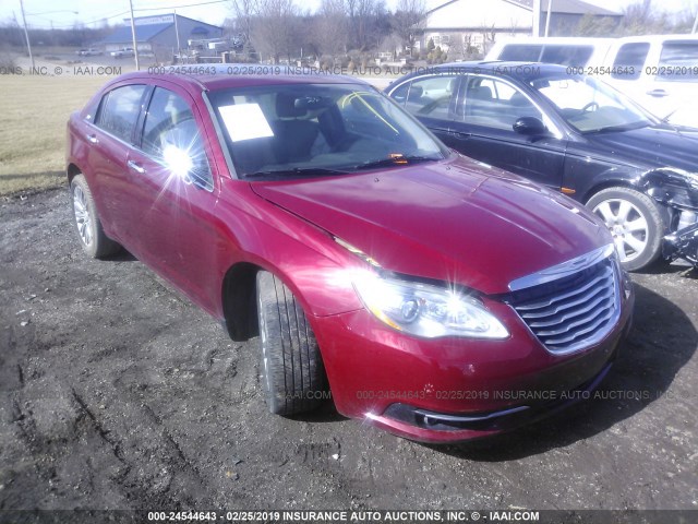 1C3CCBCG5DN654854 - 2013 CHRYSLER 200 LIMITED RED photo 1