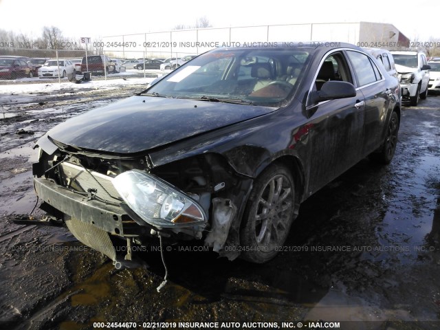 1G1ZK57719F226309 - 2009 CHEVROLET MALIBU LTZ BLACK photo 2