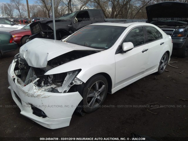 JH4CU2F83CC002773 - 2012 ACURA TSX SE WHITE photo 2