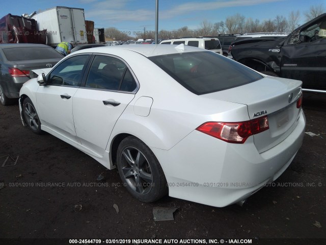 JH4CU2F83CC002773 - 2012 ACURA TSX SE WHITE photo 3