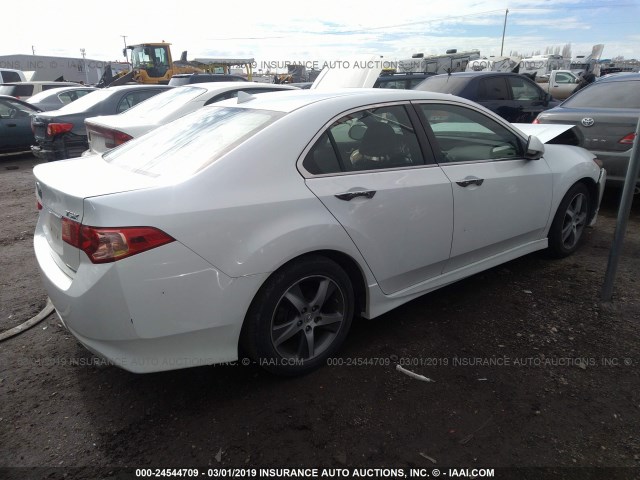 JH4CU2F83CC002773 - 2012 ACURA TSX SE WHITE photo 4