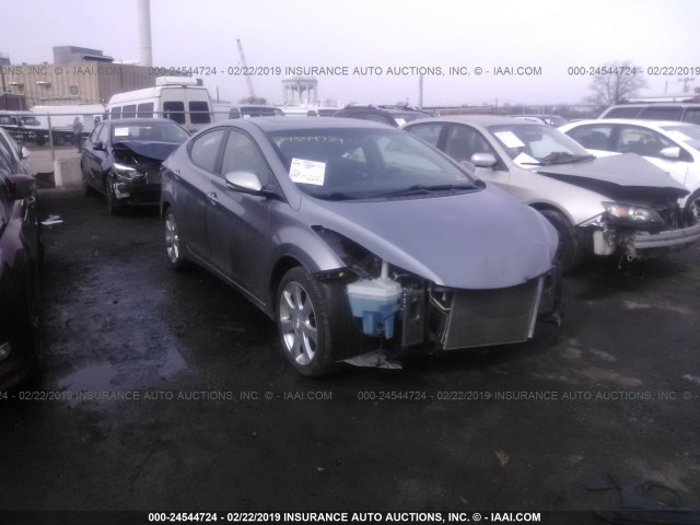 KMHDH4AE5BU160071 - 2011 HYUNDAI ELANTRA GLS/LIMITED GRAY photo 1