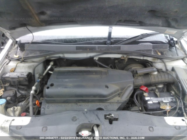 2HKRL18912H575737 - 2002 HONDA ODYSSEY EXL SILVER photo 10