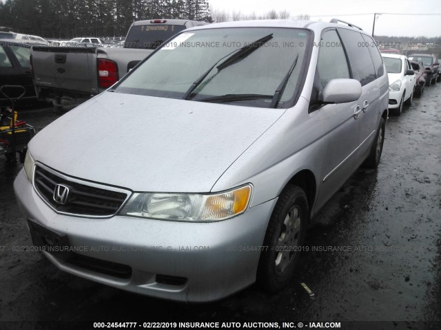 2HKRL18912H575737 - 2002 HONDA ODYSSEY EXL SILVER photo 2