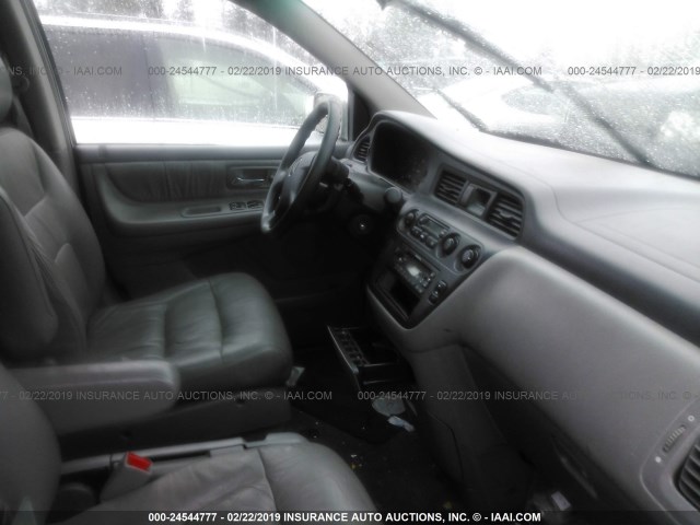 2HKRL18912H575737 - 2002 HONDA ODYSSEY EXL SILVER photo 5