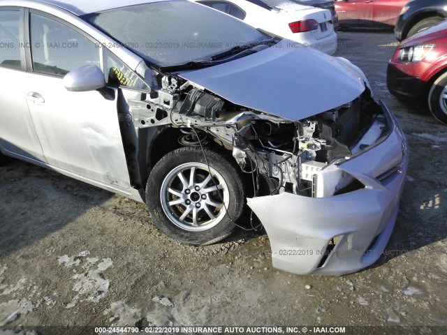 JTDZN3EU6C3125139 - 2012 TOYOTA PRIUS V SILVER photo 6