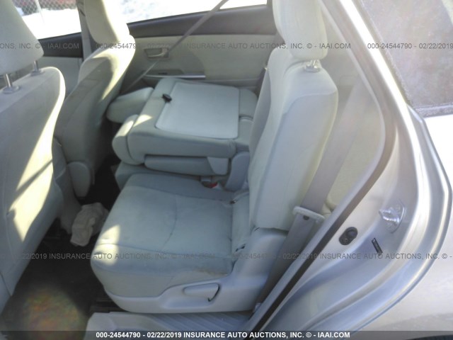 JTDZN3EU6C3125139 - 2012 TOYOTA PRIUS V SILVER photo 8