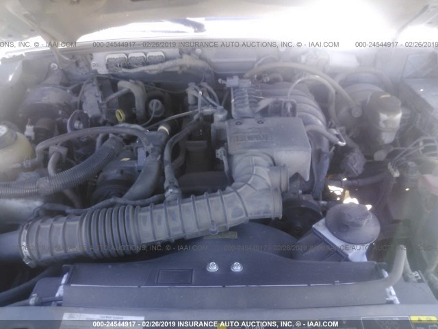 1FTYR10D47PA11876 - 2007 FORD RANGER GRAY photo 10