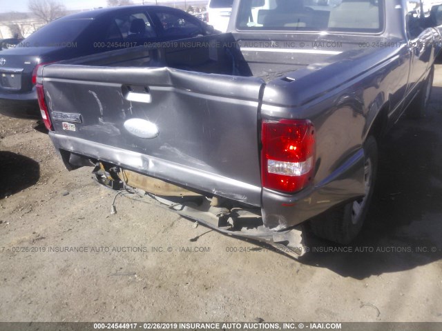 1FTYR10D47PA11876 - 2007 FORD RANGER GRAY photo 6