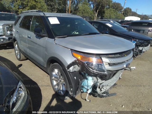 1FM5K7D82EGC24180 - 2014 FORD EXPLORER XLT SILVER photo 1