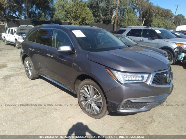 5FRYD4H79HB028861 - 2017 ACURA MDX TECHNOLOGY GRAY photo 1