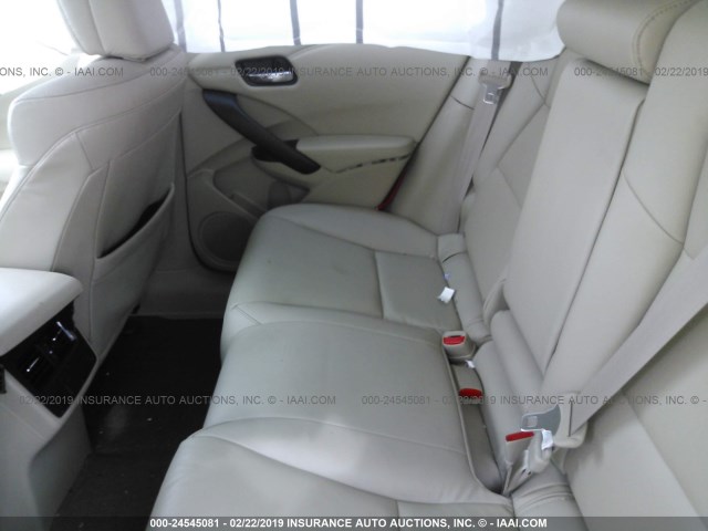 5J8TB3H35HL007397 - 2017 ACURA RDX WHITE photo 8