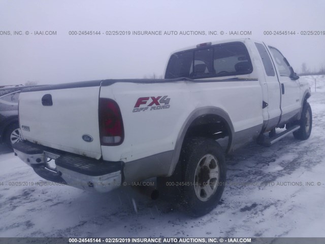 1FTWX31P56EC05022 - 2006 FORD F350 SRW SUPER DUTY WHITE photo 4