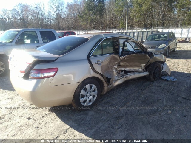 4T1BF3EK7BU120565 - 2011 TOYOTA CAMRY SE/LE/XLE GOLD photo 4