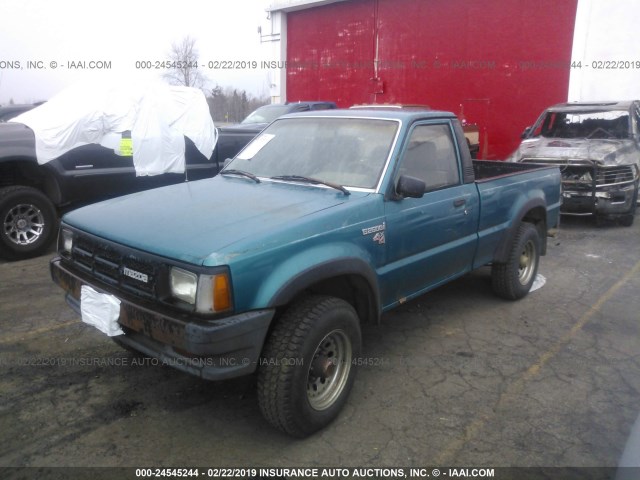 JM2UF4142N0286770 - 1992 MAZDA B2600 SHORT BODY BLUE photo 2