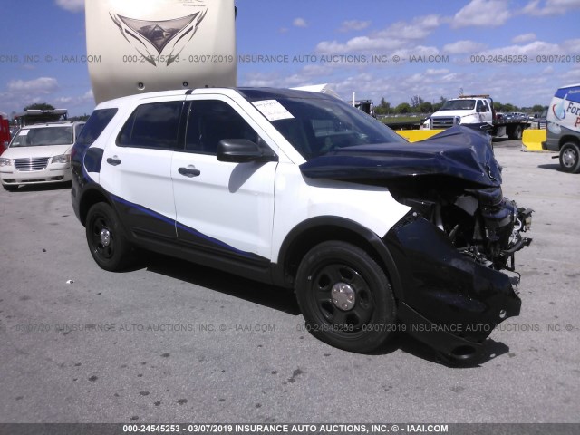 1FM5K8AR3FGC66569 - 2015 FORD EXPLORER POLICE INTERCEPTOR WHITE photo 1