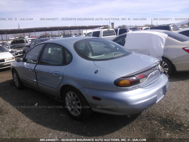 1FALP52U3VA143831 - 1997 FORD TAURUS GL BLUE photo 3