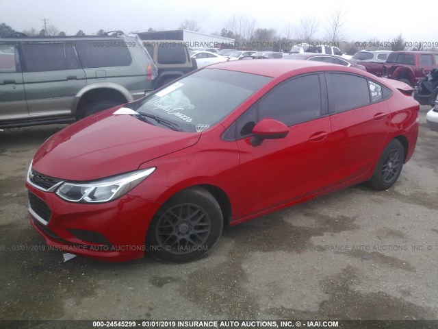 1G1BC5SM7H7151572 - 2017 CHEVROLET CRUZE LS GRAY photo 2