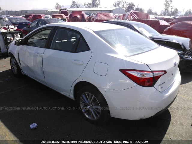 5YFBURHE0FP270880 - 2015 TOYOTA COROLLA L/LE/LE PLS/PRM/S/S PLS WHITE photo 3