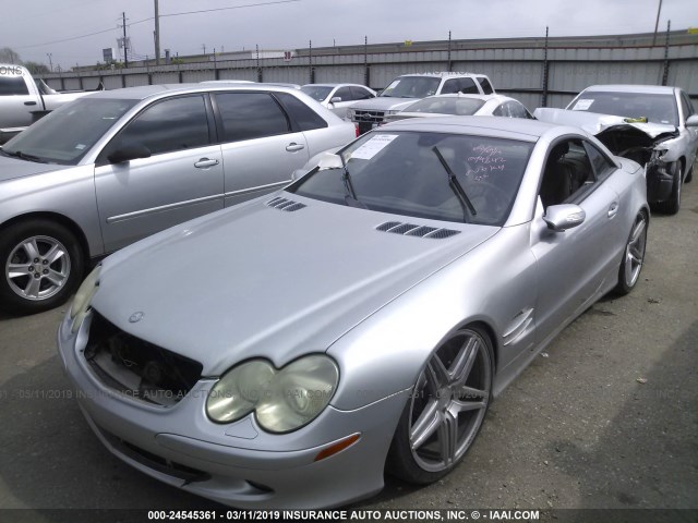 WDBSK75F85F094642 - 2005 MERCEDES-BENZ SL 500 SILVER photo 2