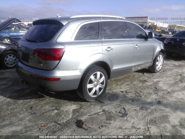 WA1BY74L48D034360 - 2008 AUDI Q7 3.6 QUATTRO PREMIUM SILVER photo 4