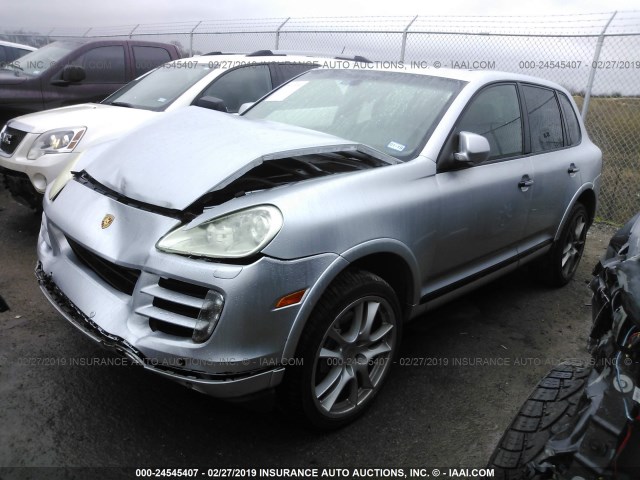 WP1AB29P38LA41922 - 2008 PORSCHE CAYENNE S SILVER photo 2