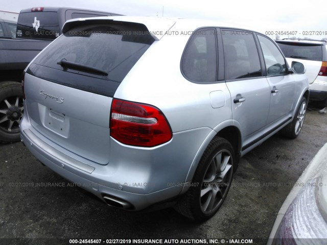 WP1AB29P38LA41922 - 2008 PORSCHE CAYENNE S SILVER photo 4