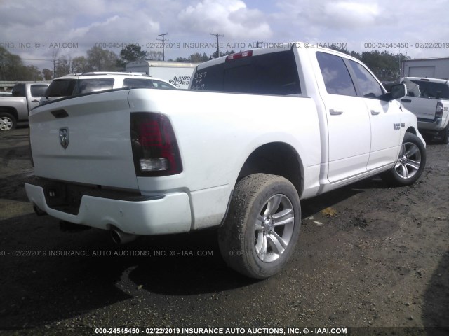 1C6RR6MT4ES160969 - 2014 RAM 1500 SPORT WHITE photo 4