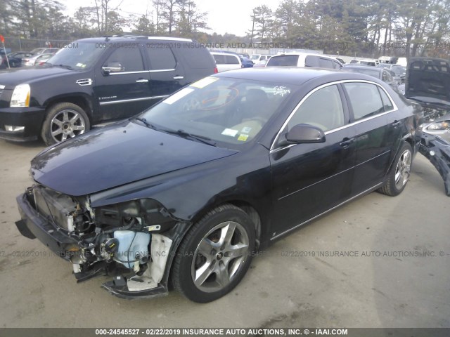 1G1ZH57B89F256572 - 2009 CHEVROLET MALIBU 1LT შავი ფოტო 2