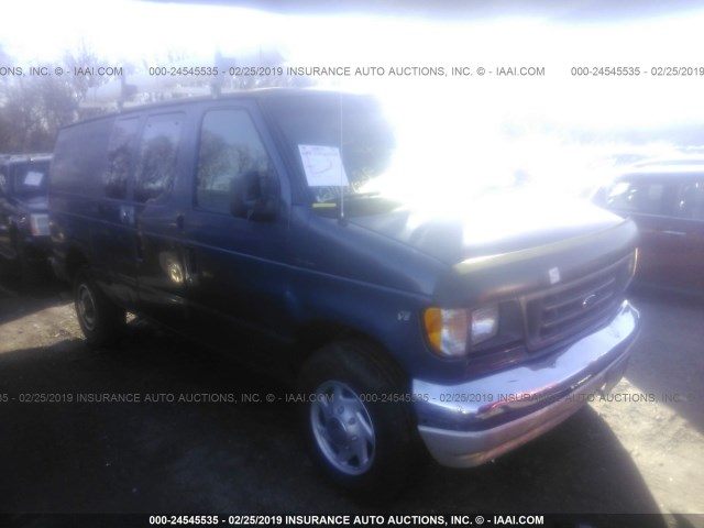 1FTJE34F8VHB05769 - 1997 FORD ECONOLINE E350 VAN BLUE photo 1