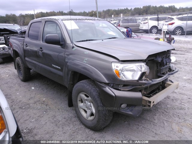 3TMLU4EN0FM165162 - 2015 TOYOTA TACOMA DOUBLE CAB/TRD PRO BROWN photo 1