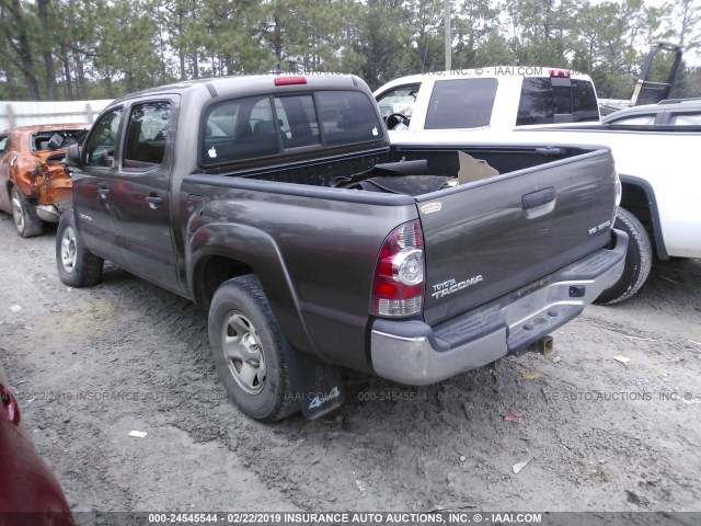 3TMLU4EN0FM165162 - 2015 TOYOTA TACOMA DOUBLE CAB/TRD PRO BROWN photo 3