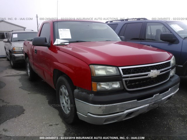 3GCEC14X36G217265 - 2006 CHEVROLET SILVERADO C1500 RED photo 1