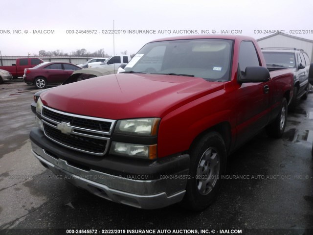 3GCEC14X36G217265 - 2006 CHEVROLET SILVERADO C1500 RED photo 2