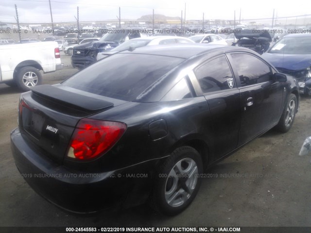 1G8AV12F84Z158398 - 2004 SATURN ION LEVEL 3 BLACK photo 4