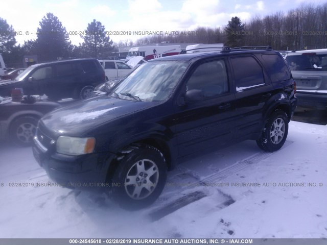 1FMCU04194KB67161 - 2004 FORD ESCAPE LIMITED BLACK photo 2