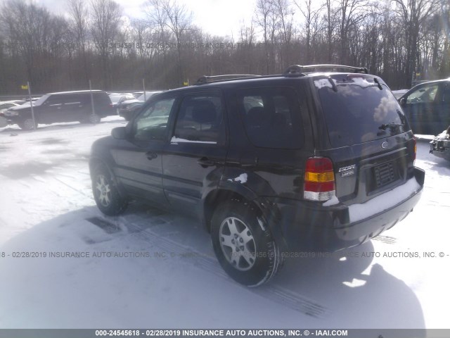 1FMCU04194KB67161 - 2004 FORD ESCAPE LIMITED BLACK photo 3