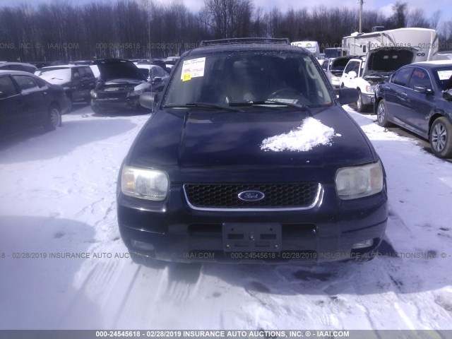 1FMCU04194KB67161 - 2004 FORD ESCAPE LIMITED BLACK photo 6