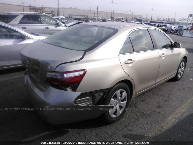 4T1BE46K67U586213 - 2007 TOYOTA CAMRY NEW GENERAT CE/LE/XLE/SE TAN photo 4