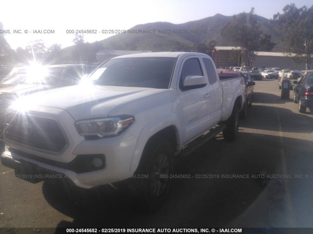 5TFRX5GN6GX069097 - 2016 TOYOTA TACOMA ACCESS CAB/SR/SR5 WHITE photo 2